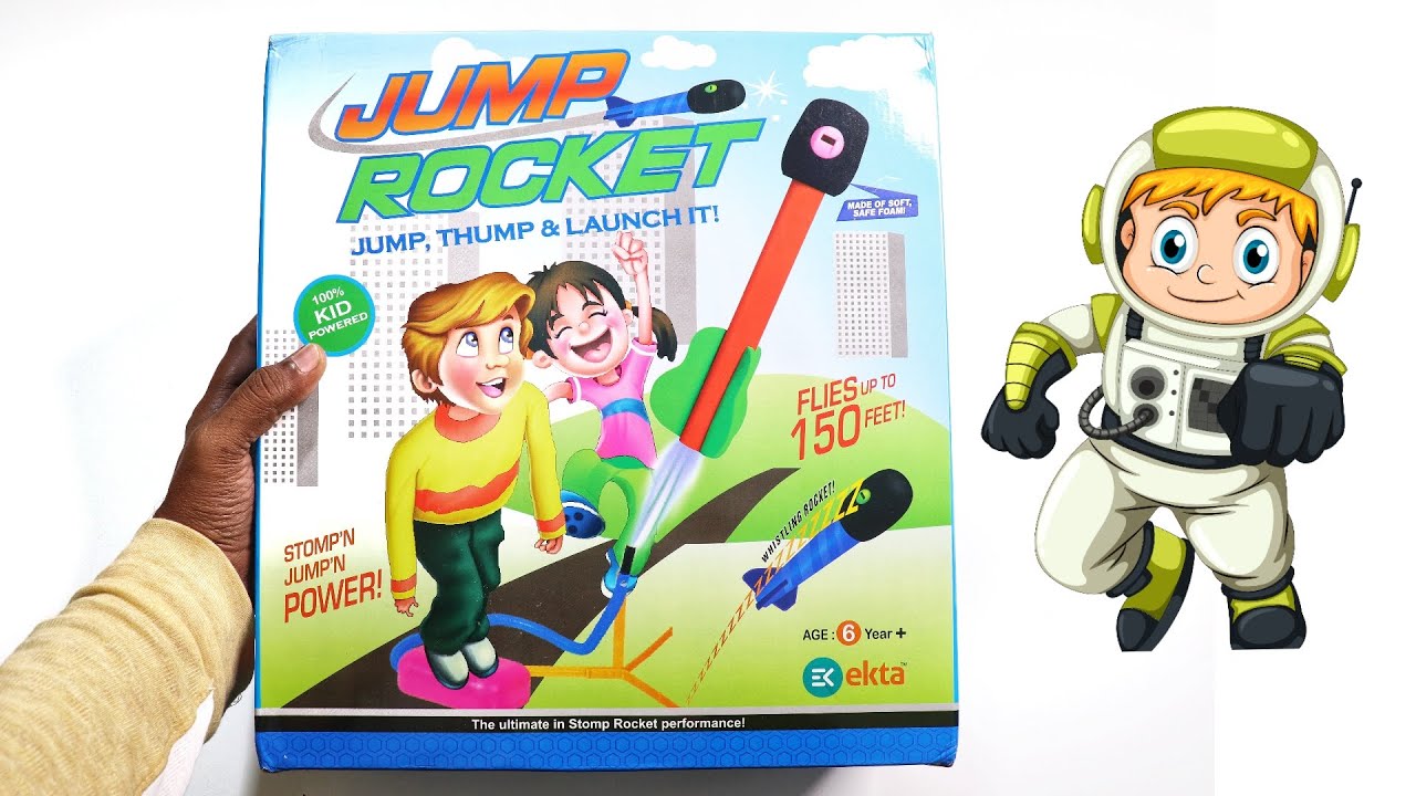 Jump Rocket Launcher With 3 Rockets Unboxing & Testing Chatpat toy tv
