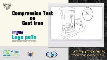 Compression Test on Cast Iron | लघुपाठ | Lagu paTa I Simulation Demo