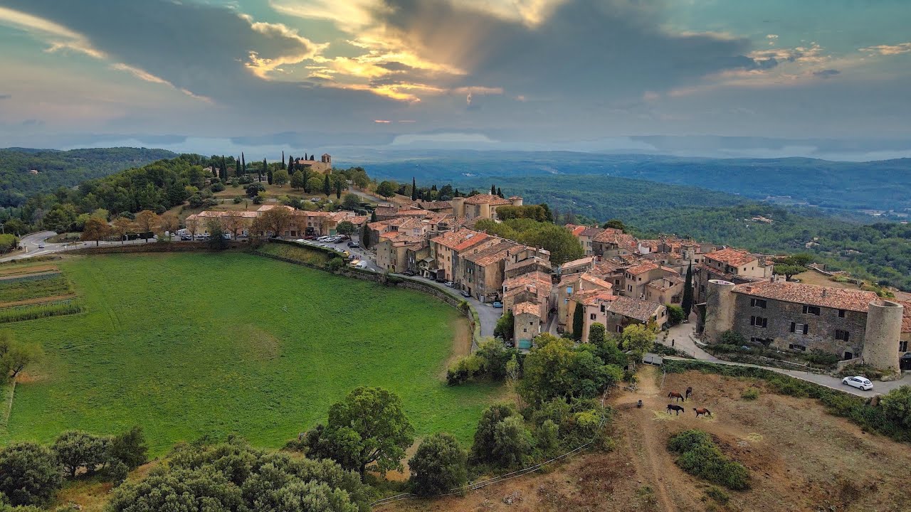 Tourtour | 4K DJI Mavic Air 2 Drone Footage | France | Provence-Alpes-Côte d'Azur