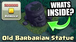 WHAT HAPPENS IF YOU REMOVE THE BARBARIAN STATUE IN CLASH OF CLANS BUILDERS VILLAGE!?