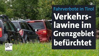 Strafe auf Schleichwegen in Tirol: Mittenwald in Bayern fürchtet Verkehrslawine | Abendschau | BR24