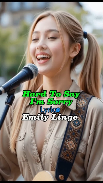 Emily Linge - Hard To Say I'm Sorry Lyrics 🎶 #pop #ballard