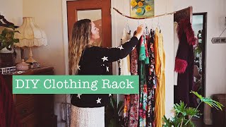 I made a BOHO DIY clothing rack for the cottage (story61)