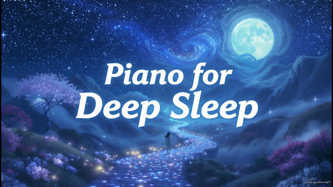 10 Hours of Sleepy Piano Music for Deep Sleep & Relaxation 😴 | Peaceful Instrumental Study Music
