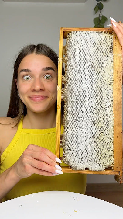 Eating Real Honey ASMR🍯 Do you like it? #eating #food #asmr #honey