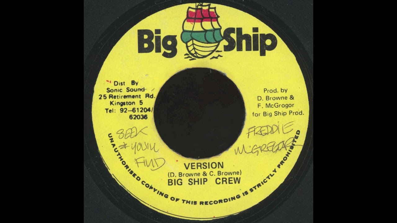 Freddie McGregor – Seek And You'll Find + Version - Big Ship