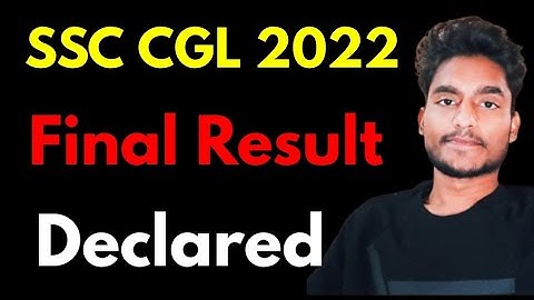 SSC CGL 2022 Final Result Out | Congratulations 🔥