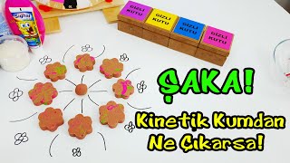 Şaka - Kinetik Kumdan Ne Çıkarsa Slime Challenge - Mystery Wheel Of Slime - Big Prank Vak Vak Tv