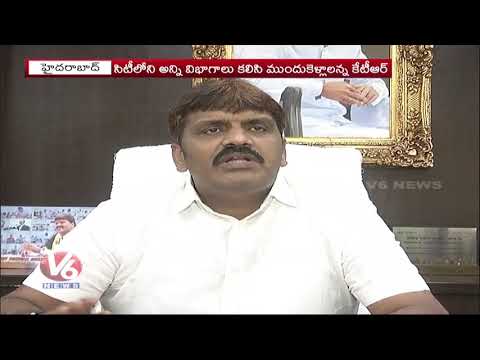 KTR Focus On Traffic On Trahhic Problems In City | V6 Telugu News