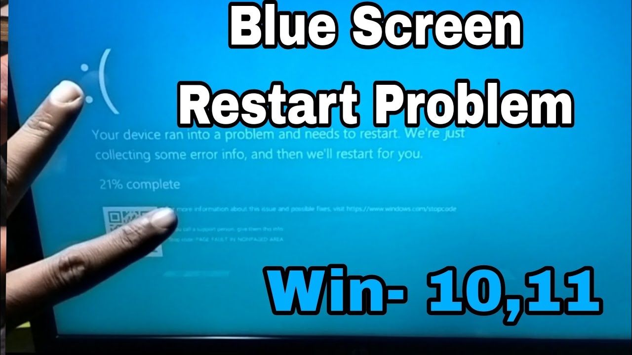 All HP Laptop Series Your Device Ran Into Blue Screen And Restart ...