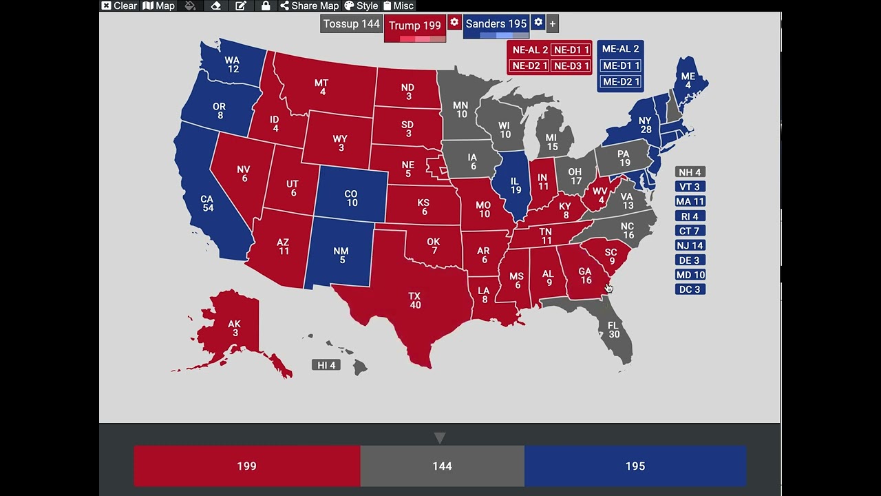 2024 presidential election prediction Trump v Sanders YouTube