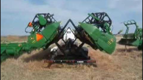 Trailtech DR21000 I-Beam Double Folding Header Trailer