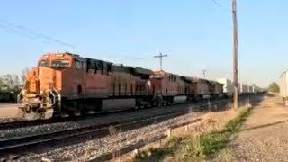 BNSF (High Priority) Z train in run 8 70MPH track speed westbound. 5-4-23