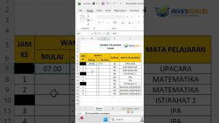 Cuma 5 Menit! Jadwal Langsung Jadi #excel #belajarexcel #exceltips #exceltricks #shorts #microsoft