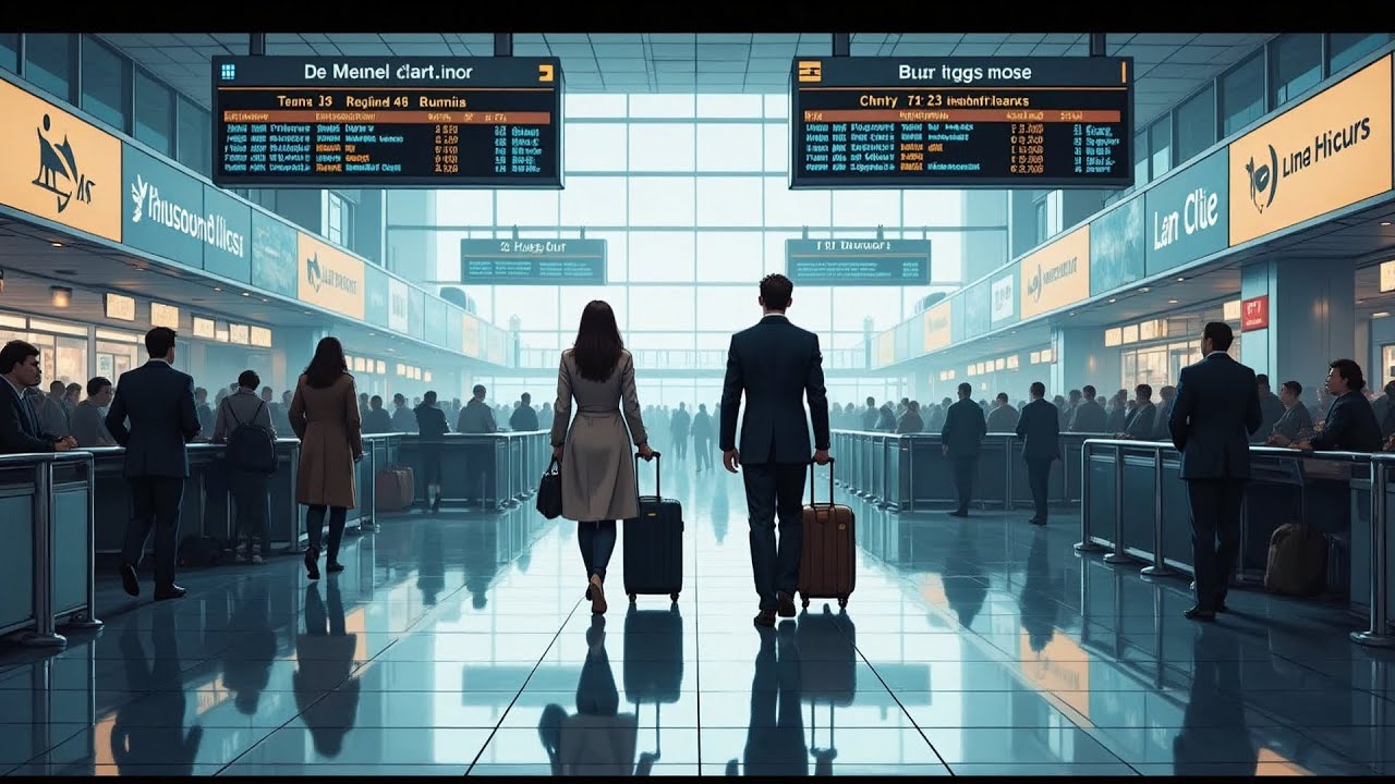 [AI Ficción]  En el aeropuerto, ella dijo: “No camines conmigo, me vas a avergonzar delante de...