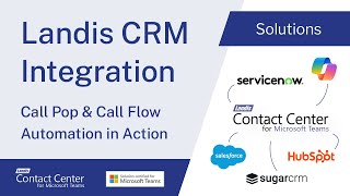 CRM Integration with Landis Contact Center for Microsoft Teams