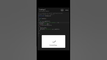 c program to print multiplication table using for loop #youtubeshorts