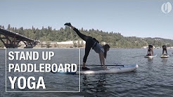 Stand up paddleboard yoga in Portland