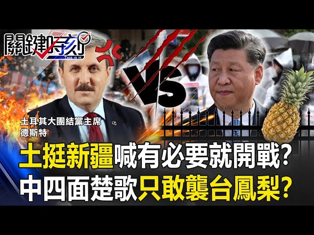 【中禁鳳梨】土耳其挺新疆喊「有必要就開戰」！！中國四面楚歌只敢突襲「台灣鳳梨」！？【關鍵時刻】20210226-4 劉寶傑 黃世聰 姚惠珍 吳子嘉 林廷輝