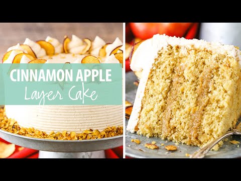 Video: Cake With Apple Mousse, Cinnamon And Cream