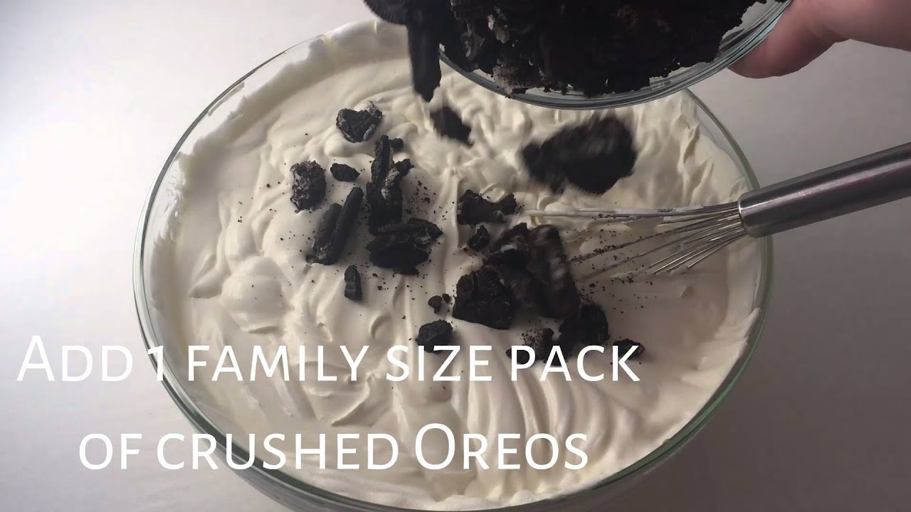 10 minute Cookies and cream Mousse