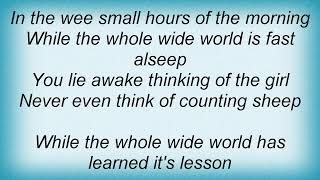 Jamie Cullum - In The Wee Small Hours Of The Morning Lyrics