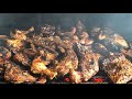 Jerk Chicken, slowly cook on the grill