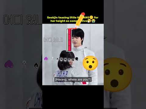 Seokjin Teasing Little Harang For Her Height So Competitive Jin Shorts Youtubeshorts