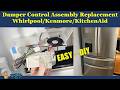 How to replace Damper Control Assembly Whirlpool Refrigerator, KitchenAid Kenmore. DIY. WPW10248595