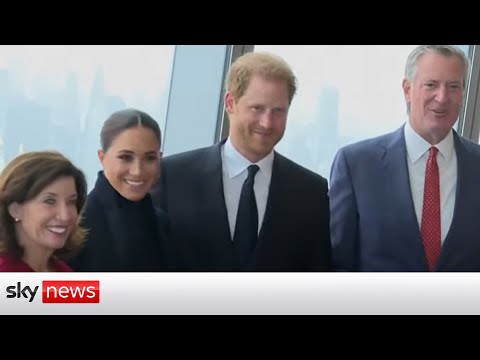 Harry & Meghan visit One World Trade Center in New York.