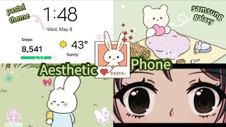 How to make your android phone aesthetic ✨ Samsung Galaxy A73  setup & customization