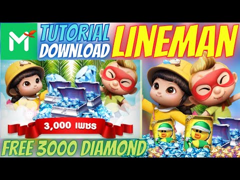 Tutorial Download LINE MAN & GB COIN GACHA - FREE 3000 DIAMOND! - LINE Let's Get Rich Indonesia #371