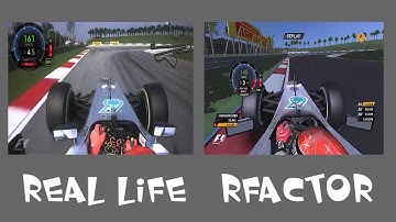 rFactor VS Real Life | F1 2012 #Sepang @ Michael Schumacher | Mercedes [HD]
