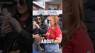 IRISH SPURS Fans Gives Liverpool Girls THE TIP! 😜