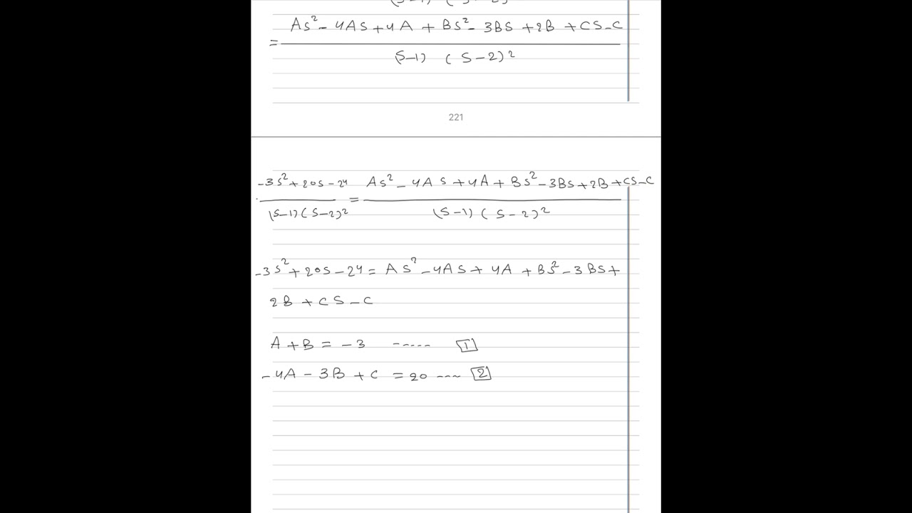 حل المعادلات التفاضلية باستخدام تحويل لابلاس امثلة 2#ر214