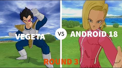 Vegeta (Scouter) VS Android 18 | Round III | Budokai Tenkaichi 4 | Very Hard CPU VS CPU