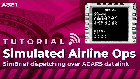 Flight dispatching tutorial | SimBrief to Aircraft init using the ACARS datalink | Toliss A321