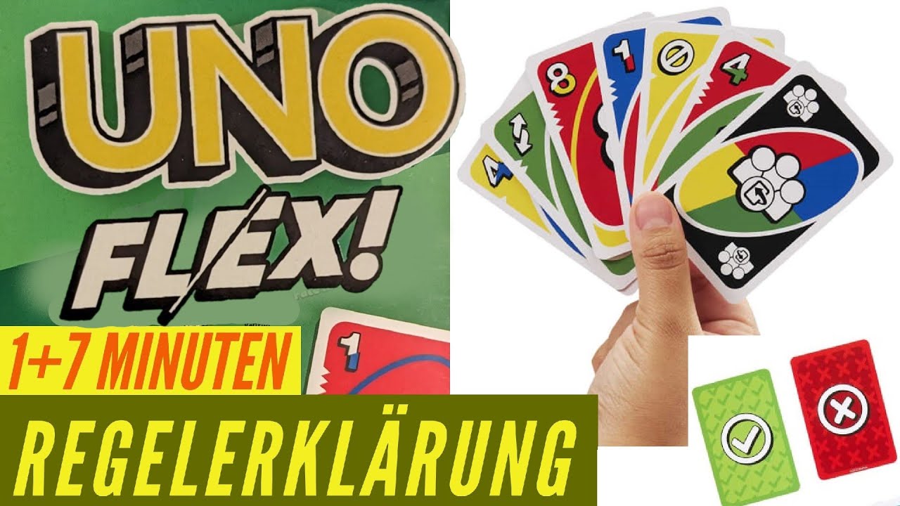 Uno Flex Regeln Anleitung - Kartenspiel Regelvideo - NEU 2023