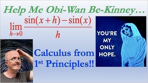 Limit Definition of the Derivative for the Sine Function sin x (by first principle)