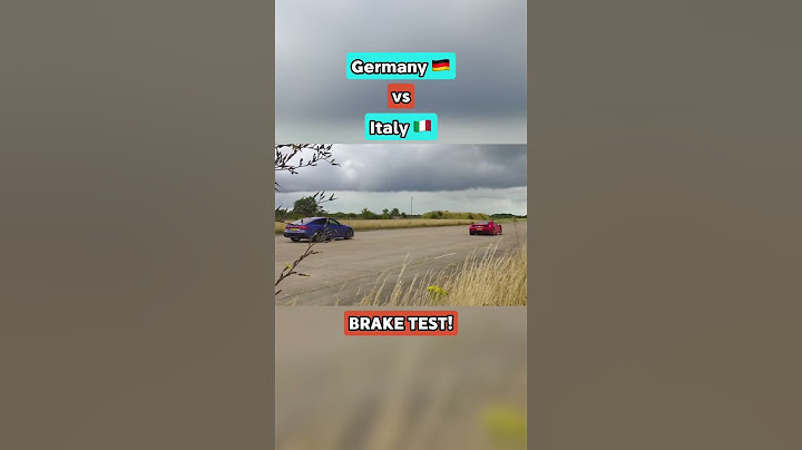 Germany 🇩🇪 vs Italy 🇮🇹 BRAKE TEST!