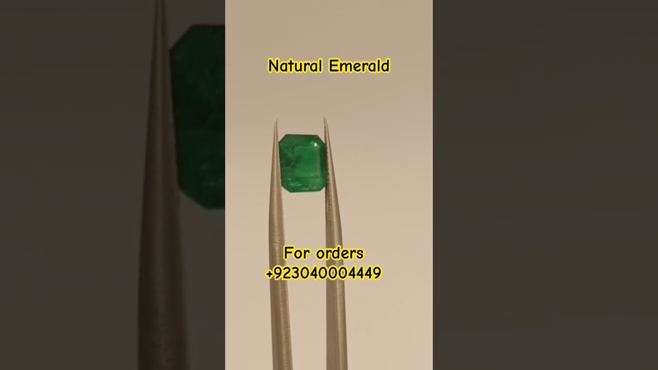 Natural emerald. 