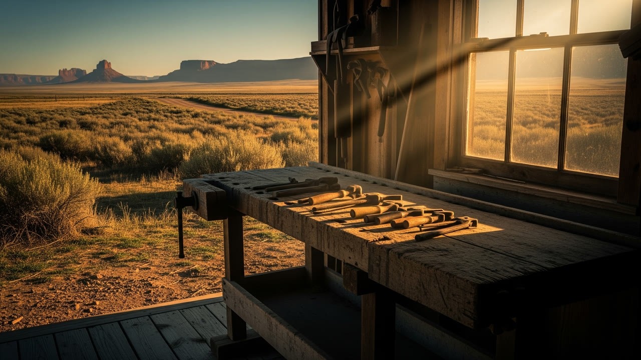 Thumbnail for the country song Grandfather's Scarred Workbench