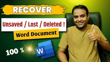 🔥How to Recover Unsaved MS Office Files | Excel | Word | PowerPoint Without Any Software