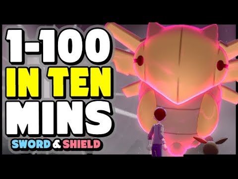 How To Level From 1-100 in 10-20 Minutes in Pokemon Sword and Shield