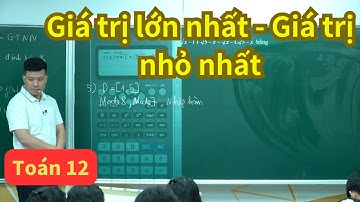 Bài 2. Giá trị lớn nhất - Giá trị nhỏ nhất | Toán 12 SGK mới | Thầy Phạm Tuấn