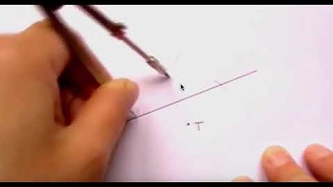 Perpendicular to a Line Through a Point Not on It | Class 6 Mathematics Practical Geometry