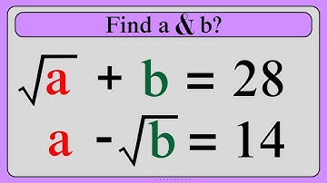 Nice Algebra Math Simplification | Find the Value of a & b | Algebra
