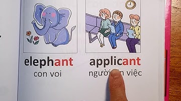 Đánh vần tiếng anh học cùng con tập 3 - bài 21: Trọng âm của từ chứa [ant]?