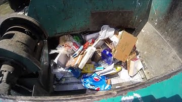 GoPro TrashCam → Amrep Side Loader Compacting Recycling