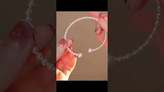 French Vintage Pearl Bangle for Women